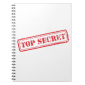 Top Secret Notebook Notizblock (Vorderseite)
