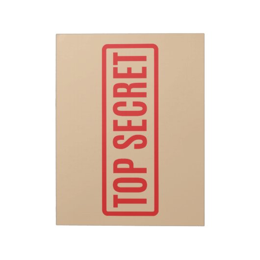 Top Secret Notizblock (Rotiert)