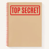 Top Secret Notizblock (Vorderseite)