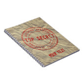 Top Secret Novelty auf Kraftpapier Notizblock (Rechte Seite)