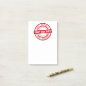 Top Secret Post-it Klebezettel (Auf Schreibtisch)