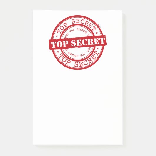 Top Secret Post-it Klebezettel (Vorderseite)