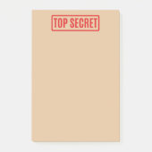 Top Secret Post-it Notes Klebezettel (Vorderseite)
