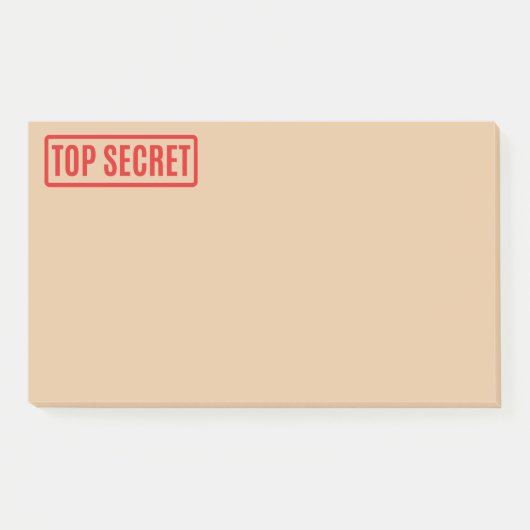 Top Secret Post-it Notes Post-it Klebezettel (Vorderseite)
