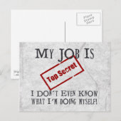 Top Secret! Postkarte (Vorne/Hinten)