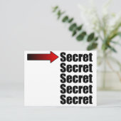 Top Secret Postkarte (Stehend Vorderseite)