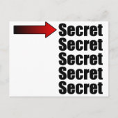 Top Secret Postkarte (Vorderseite)