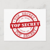 Top Secret Postkarte (Vorderseite)