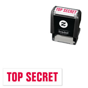 Top Secret Red Permastempel