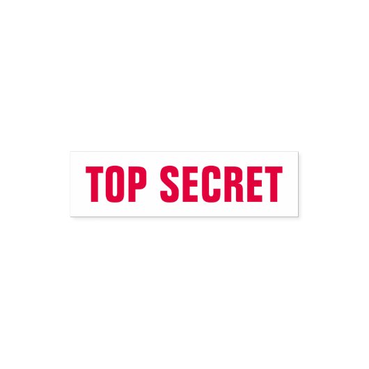 Top Secret Red Permastempel (Design)