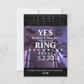 Top Secret Response Card Dankeskarte (Rückseite)