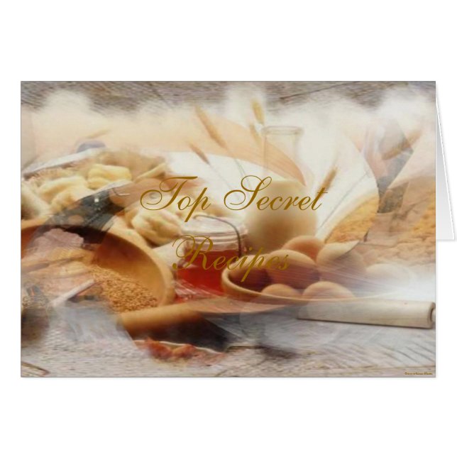 Top Secret Rezept Card (Vorderseite (Horizontal))