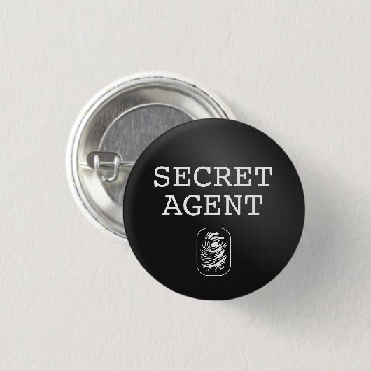 Top Secret / Secret Agent / Classification Button (Vorne & Hinten)