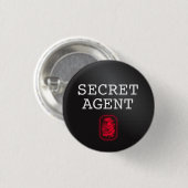 Top Secret / Secret Agent / Classification Button (Vorne & Hinten)