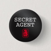 Top Secret / Secret Agent / Classification Button (Vorderseite)