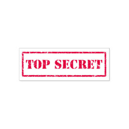 Top secret self inking rubber stamp permastempel