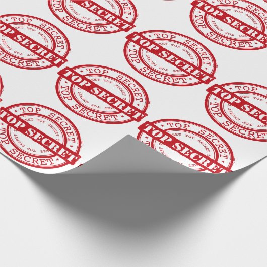 Top Secret Siegel Geschenkpapier (Ecke)