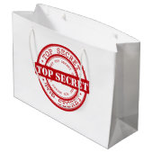 Top Secret Siegel Große Geschenktüte (Rückseite Schrägansicht)