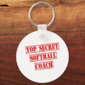 Top Secret Softball Coach Schlüsselanhänger (Vorderseite)