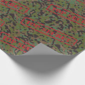 Top Secret Soldier GI Camouflage Celebration Party Geschenkpapier (Ecke)