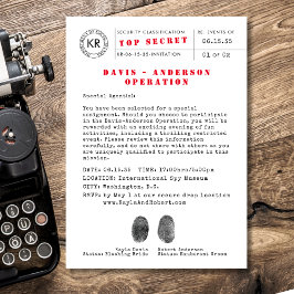 Top Secret Spy Einladung