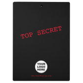 TOP SECRET Spy Themed Klemmbrett (Rückseite)