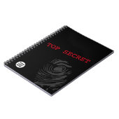 TOP SECRET Spy Themed Notizblock (Linke Seite)