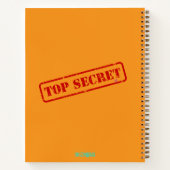 Top Secret Stamps Funny Fun Journal-Notebook Notizblock (Rückseite)