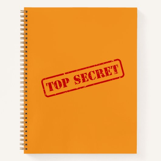 Top Secret Stamps Funny Fun Journal-Notebook Notizblock (Vorderseite)