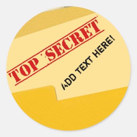 Top Secret Stickers (Vorderseite)