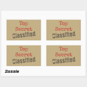 Top Secret Stickers (Blatt)