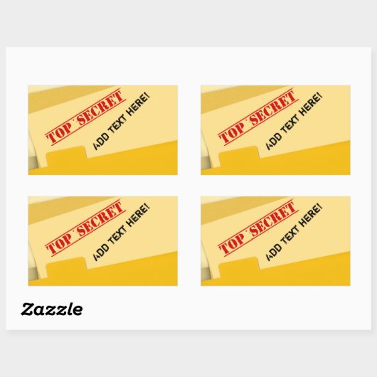 Top Secret Stickers (Blatt)