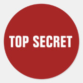 Top Secret Stickers (Vorderseite)