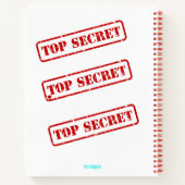 Top Secret-Tagebuch Notizblock (Rückseite)