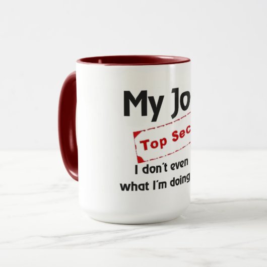 Top Secret Tasse (Vorderseite Links)