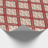Top Secret Weihnachten Funny Geschenkpapier (Ecke)