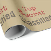 Top Secret Wrapping Paper  Geschenkpapier (Rolleneckpunkt)