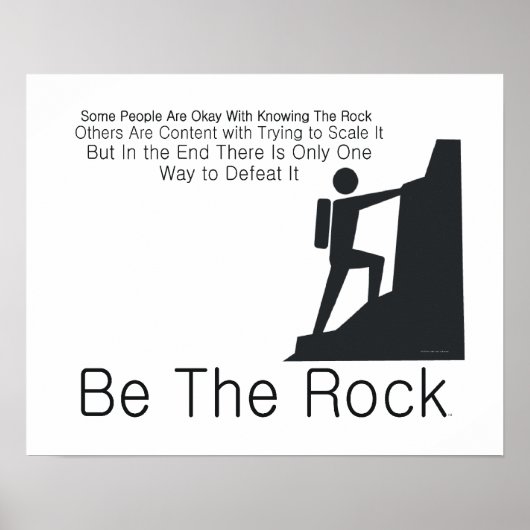 TOP sei der Felsen Poster (Vorne)