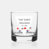 Top Shelf Opa Gravierte Mode Whiskyglas (Vorderseite)