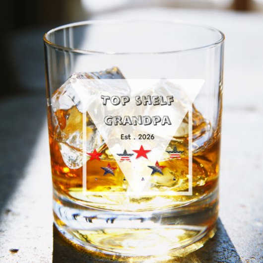 Top Shelf Opa Gravierte Mode Whiskyglas