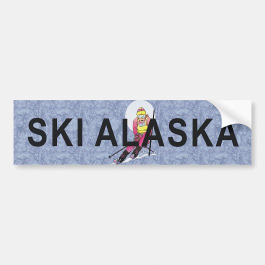 TOP Ski Alaska Autoaufkleber (Vorne)