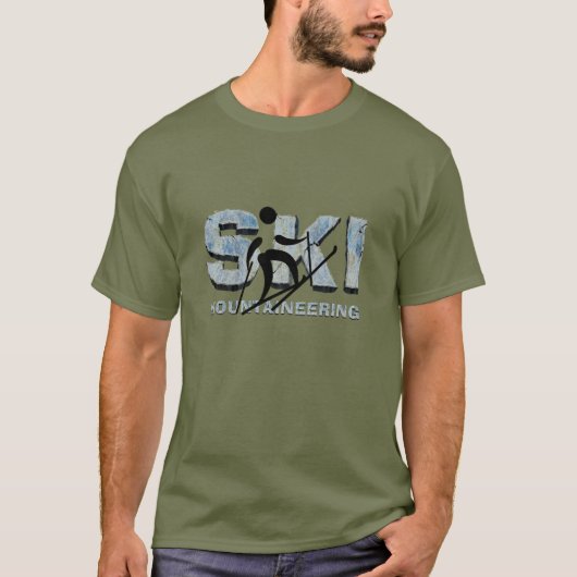 TOP-Ski-Bergsteiger-T-Shirts T-Shirt (Vorderseite)