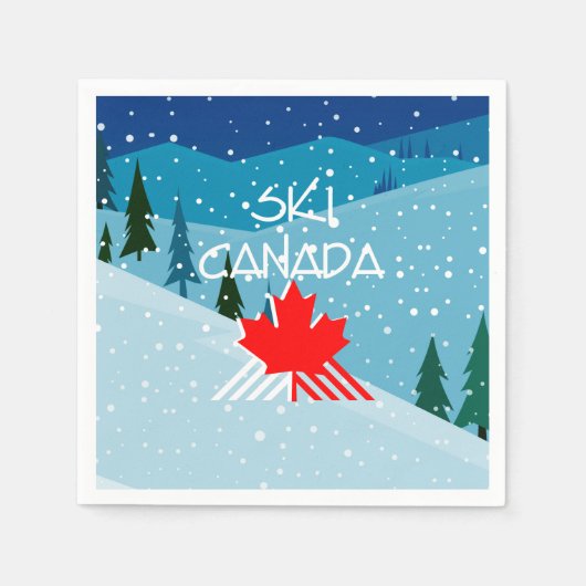 TOP Ski Canada Serviette (Vorderseite)