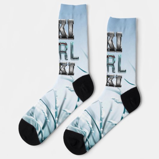 TOP Ski Girl Ski Socken (Linkes Detail)