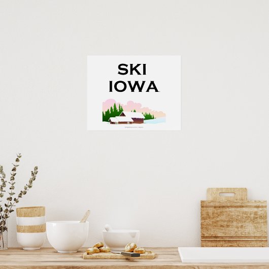 TOP Ski Iowa Poster (Küche)