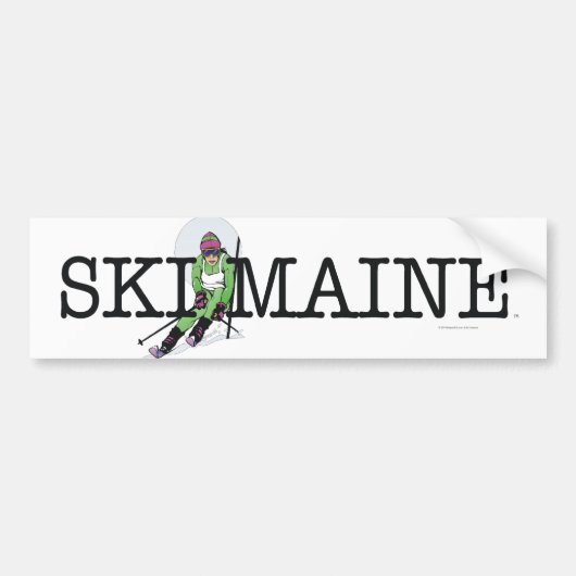 TOP Ski Maine Autoaufkleber (Vorne)