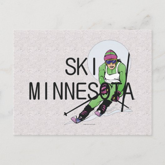 TOP Ski Minnesota Postkarte (Vorderseite)