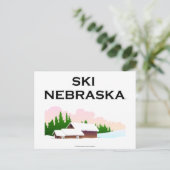 TOP Ski Nebraska Postkarte (Stehend Vorderseite)