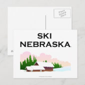 TOP Ski Nebraska Postkarte (Vorne/Hinten)