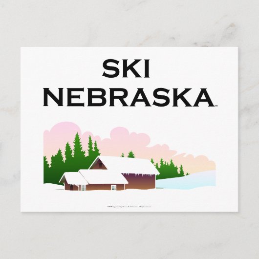 TOP Ski Nebraska Postkarte (Vorderseite)